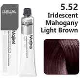 Loreal Majirel Hair Color 50G 5.52 Iridescent Mahogany Light Brown + Oxidant 1000Ml Combo